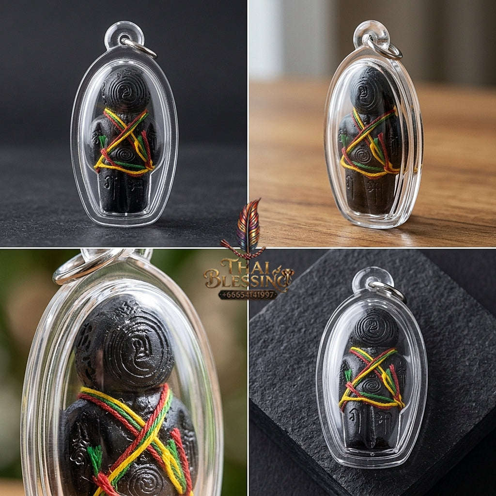💥 SPIRIT-GUARDIAN WEALTH MAGNET!  Hun Payont Nuea Phong Maha Phut Great Spirit Powder Guardian Effigy for Ultimate Protection, Abundant Wealth, and Curio Collectible Heritage