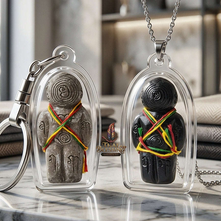 💥 IMPENETRABLE GUARDIAN MAGNET! Hun Payont Maha Phut Powder Guardian Effigy for Ultimate Protection, Abundant Wealth, and Curio Collectible Heritage