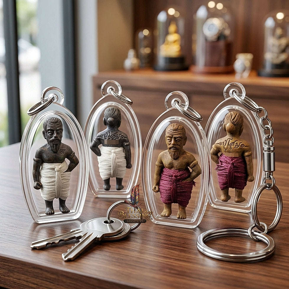 💥 WEALTH-CALLING GUARDIAN MAGNET!  Hun Payont Pu Som Riak Sap Guardian Effigy for Ultimate Protection, Abundant Wealth, and Curio Collectible Heritage