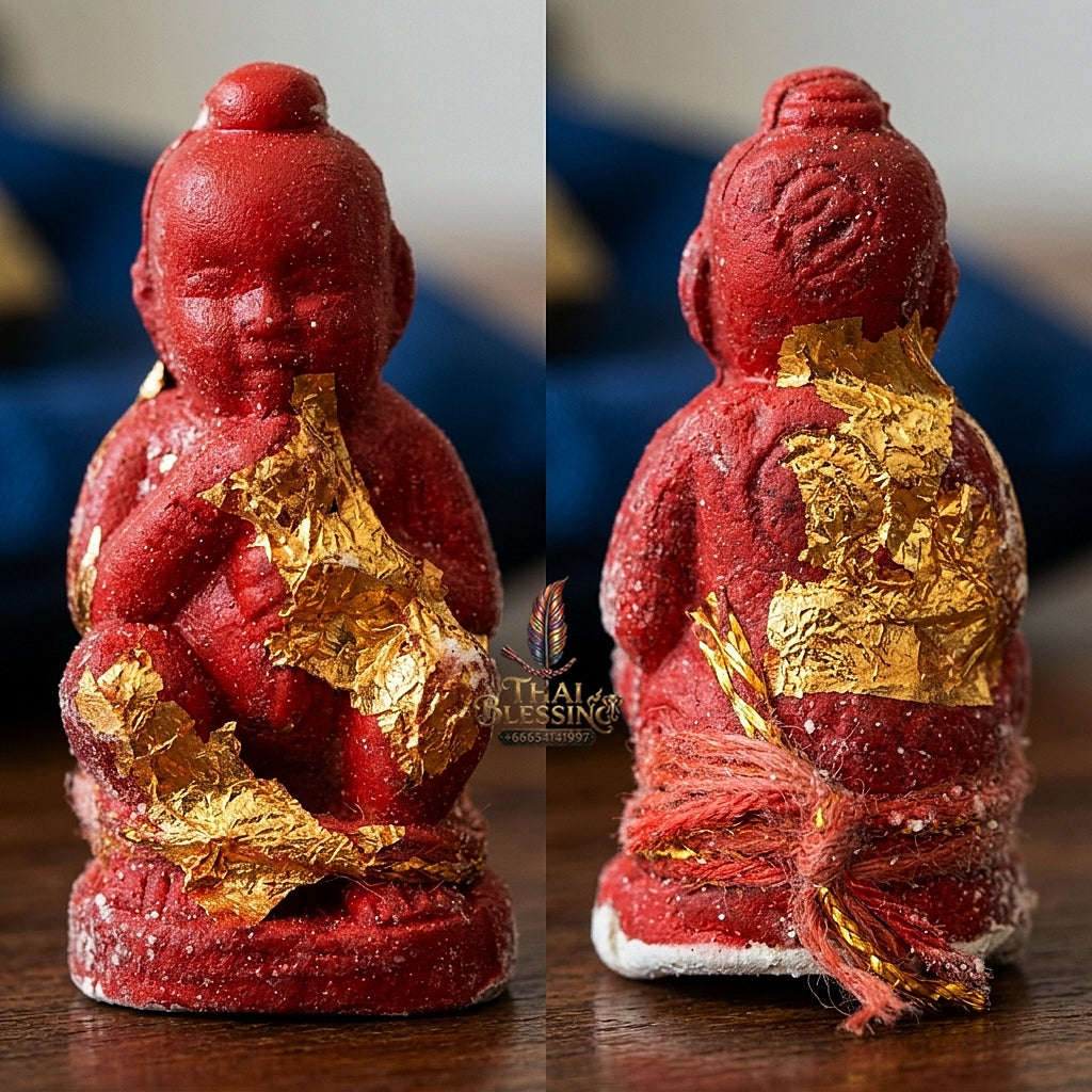 💥 INSTANT WEALTH MAGNET! Grade Millionaire Placenta-Sucking Kuman Thong Wealth Effigy for Infinite Cash Flow, Business Success, and Curio Collectible Heritage