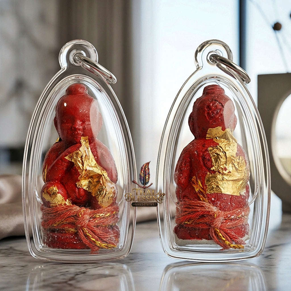 💥 INSTANT WEALTH MAGNET! Grade Millionaire Placenta-Sucking Kuman Thong Wealth Effigy for Infinite Cash Flow, Business Success, and Curio Collectible Heritage