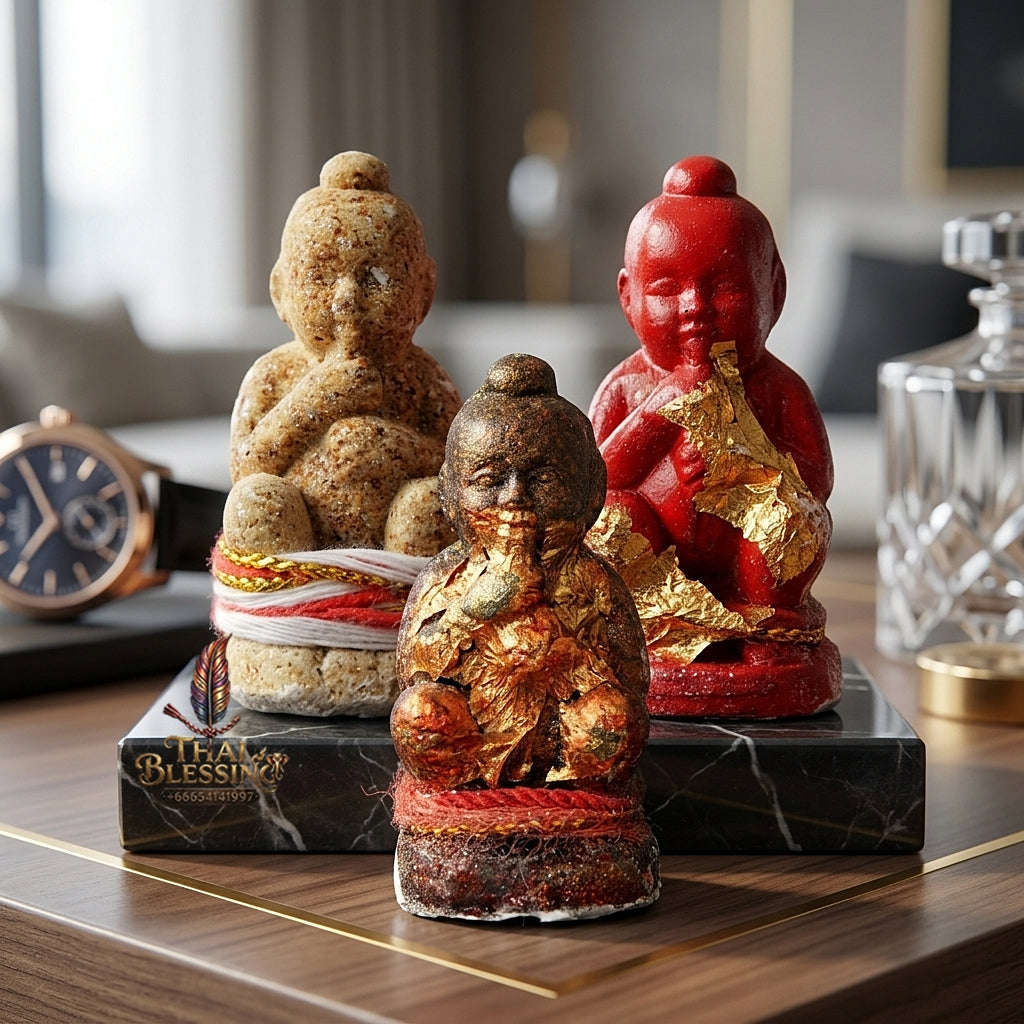 💥 INSTANT WEALTH MAGNET! Grade Millionaire Placenta-Sucking Kuman Thong Wealth Effigy for Infinite Cash Flow, Business Success, and Curio Collectible Heritage