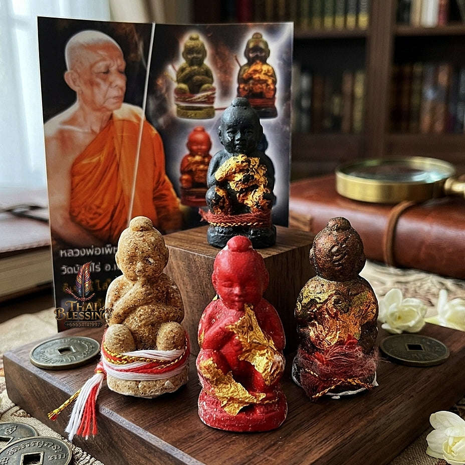 💥 INSTANT WEALTH MAGNET! Grade Millionaire Placenta-Sucking Kuman Thong Wealth Effigy for Infinite Cash Flow, Business Success, and Curio Collectible Heritage