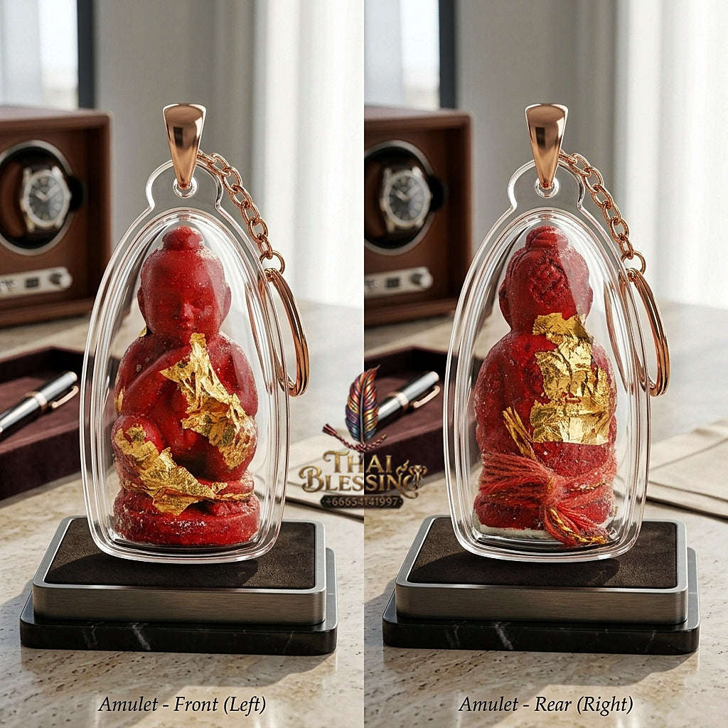💥 INSTANT WEALTH MAGNET! Grade Millionaire Placenta-Sucking Kuman Thong Wealth Effigy for Infinite Cash Flow, Business Success, and Curio Collectible Heritage