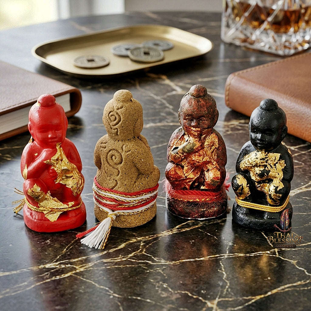 💥 INSTANT WEALTH MAGNET! Grade Millionaire Placenta-Sucking Kuman Thong Wealth Effigy for Infinite Cash Flow, Business Success, and Curio Collectible Heritage