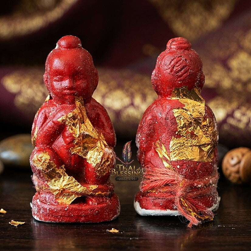 💥 INSTANT WEALTH MAGNET! Grade Millionaire Placenta-Sucking Kuman Thong Wealth Effigy for Infinite Cash Flow, Business Success, and Curio Collectible Heritage