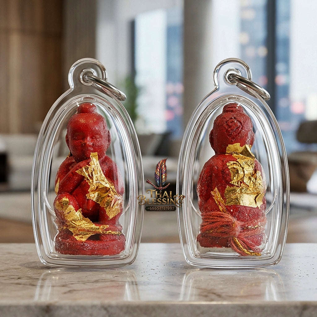 💥 INSTANT WEALTH MAGNET! Grade Millionaire Placenta-Sucking Kuman Thong Wealth Effigy for Infinite Cash Flow, Business Success, and Curio Collectible Heritage