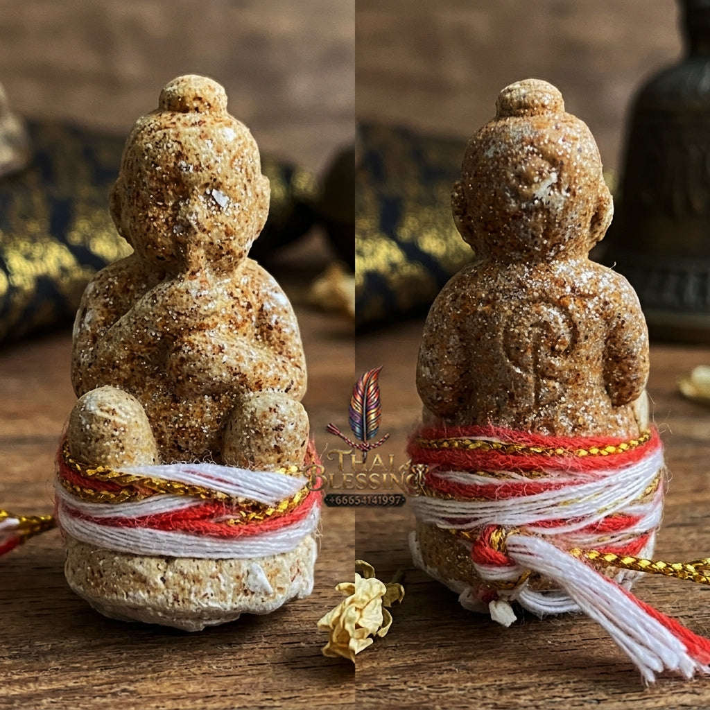 💥 GUARANTEED AUTHENTIC! Master-Grade Millionaire Placenta-Sucking Kuman Thong Wealth Effigy for Infinite Cash Flow, Business Success