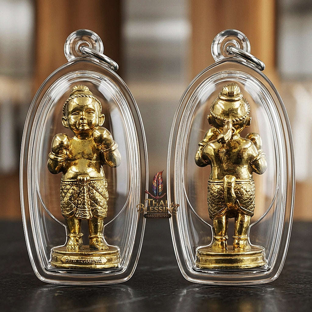 💥 DOUBLED WEALTH MAGNET! Kuman Setthi Faet Siam Siamese Twin Doll Kuman Thong Wealth Effigy for Abundant Wealth, Business Success, and Curio Collectible Heritage