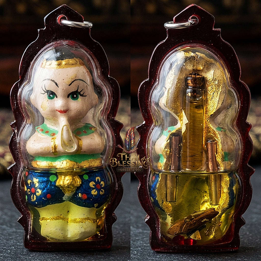 💥 COMMERCE & PROSPERITY MAGNET! Kumari Manee Kaeo Female Child Spirit Effigy for Abundant Wealth, Business Success, and Curio Collectible Heritage
