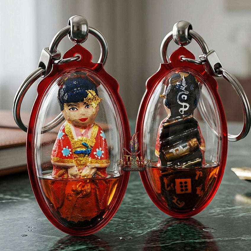 💥 WEALTH-ENDOWED MAGNET! Kumari Mee Sap Occult Powder Female Child Spirit Effigy for Abundant Wealth, Business Success, and Curio Collectible Heritage