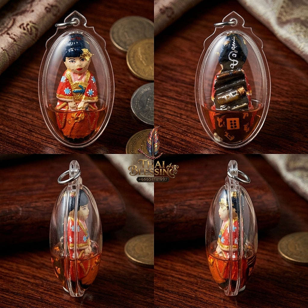💥 WEALTH-ENDOWED MAGNET! Kumari Mee Sap Occult Powder Female Child Spirit Effigy for Abundant Wealth, Business Success, and Curio Collectible Heritage