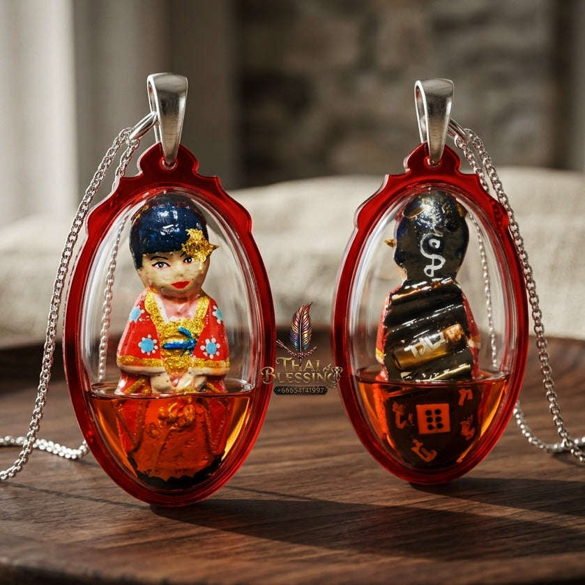 💥 WEALTH-ENDOWED MAGNET! Kumari Mee Sap Occult Powder Female Child Spirit Effigy for Abundant Wealth, Business Success, and Curio Collectible Heritage