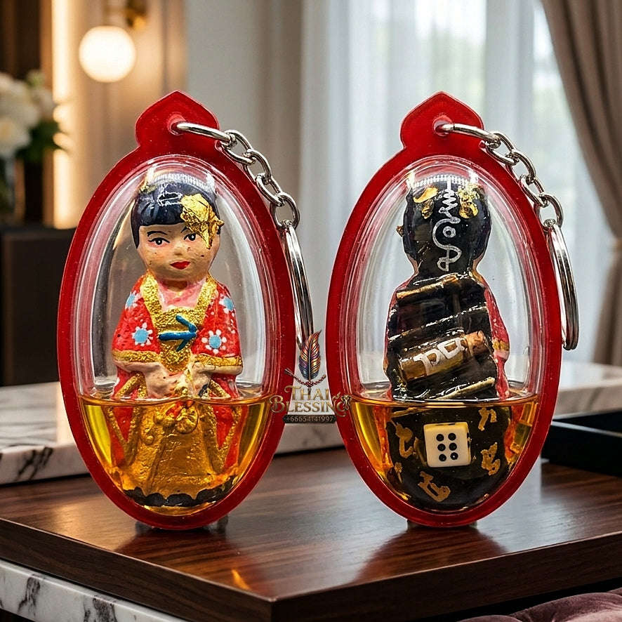 💥 WEALTH-ENDOWED MAGNET! Kumari Mee Sap Occult Powder Female Child Spirit Effigy for Abundant Wealth, Business Success, and Curio Collectible Heritage