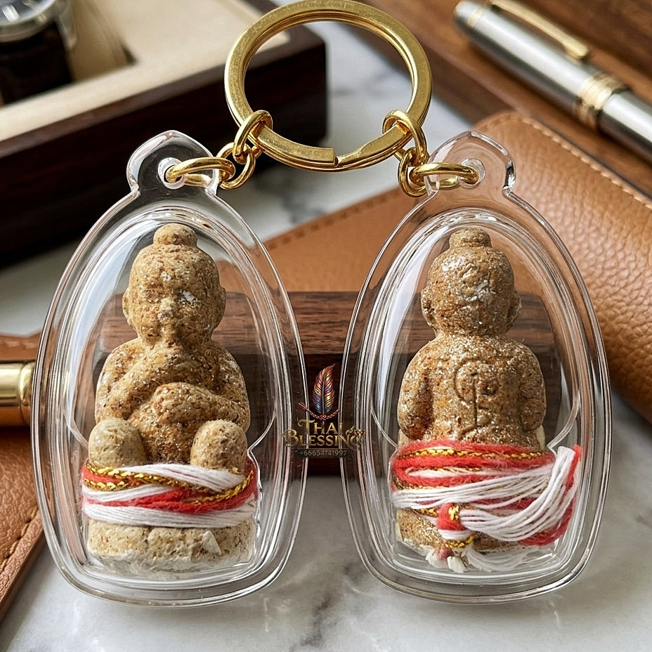 Sacred "Kuman Dut Rok Ngoen Lan" (Millionaire Umbilical-Feeding Kuman Thong) Supreme Wealth Generation, Constant Financial Nourishment, and Elite Business Luck