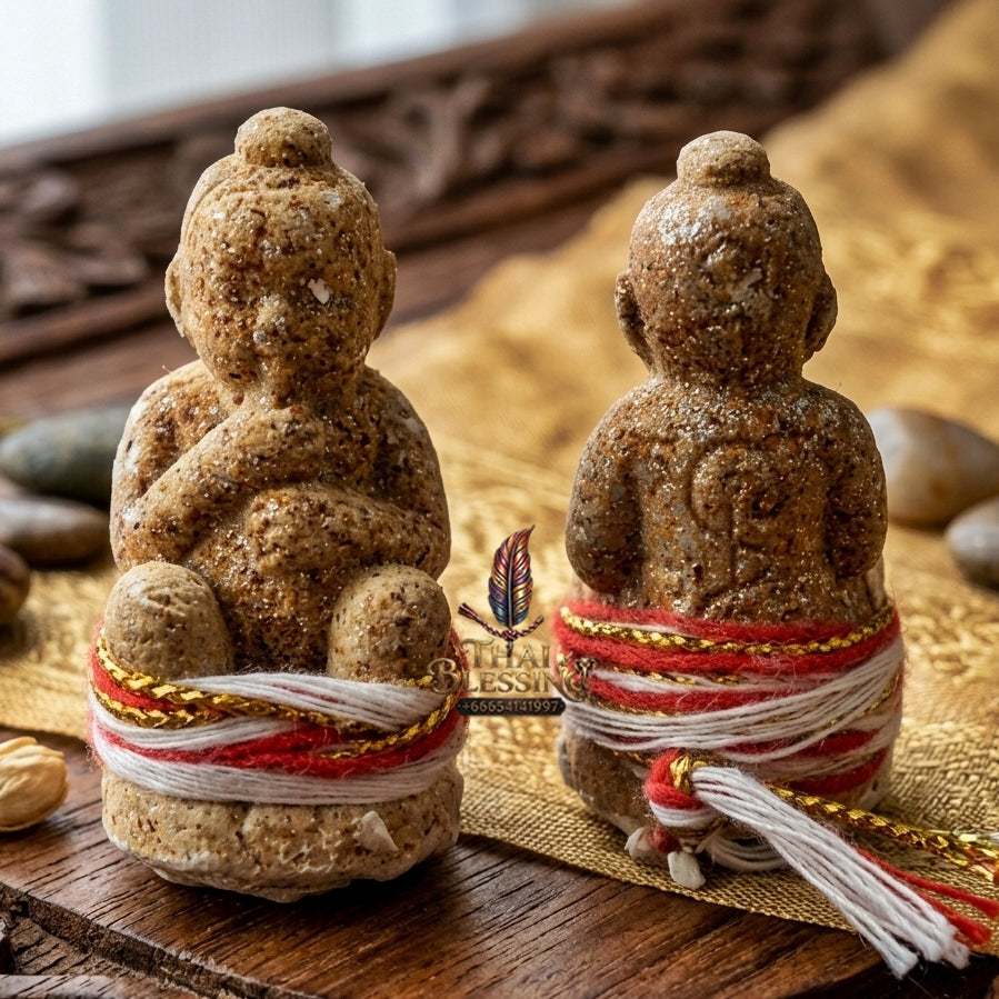 Sacred "Kuman Dut Rok Ngoen Lan" (Millionaire Umbilical-Feeding Kuman Thong) Supreme Wealth Generation, Constant Financial Nourishment, and Elite Business Luck