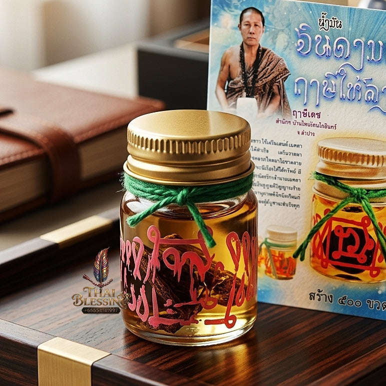 💥 WHITE-LINEAGE ABUNDANCE MAGNET!  Nam Man Jindamani Sacred Oil for Wealth, Debt Liberation, and Curio Collectible Heritage