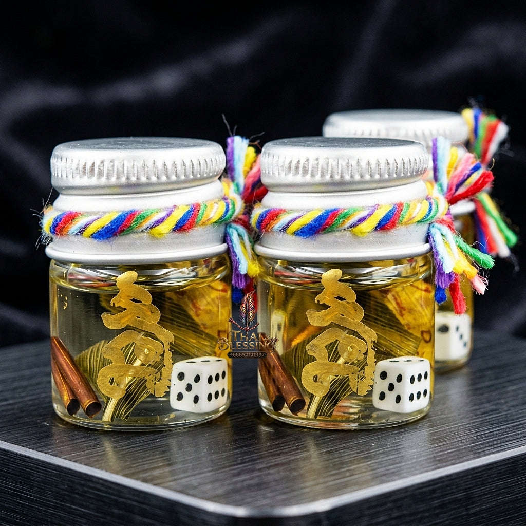 💥 BOTANICAL CHARM & FORTUNE MAGNET!  Nam Man Maha Saneh Rak Khakha Sacred Oil for Intense Personal Appeal, Social Harmony, and Curio Collectible Heritage