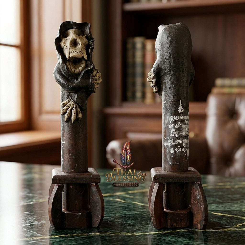 💥 SPECULATIVE WEALTH MAGNET!  Pho Phrai Setthi Spirit Effigy for Massive Cash Flow, Business Success, and Curio Collectible Heritage