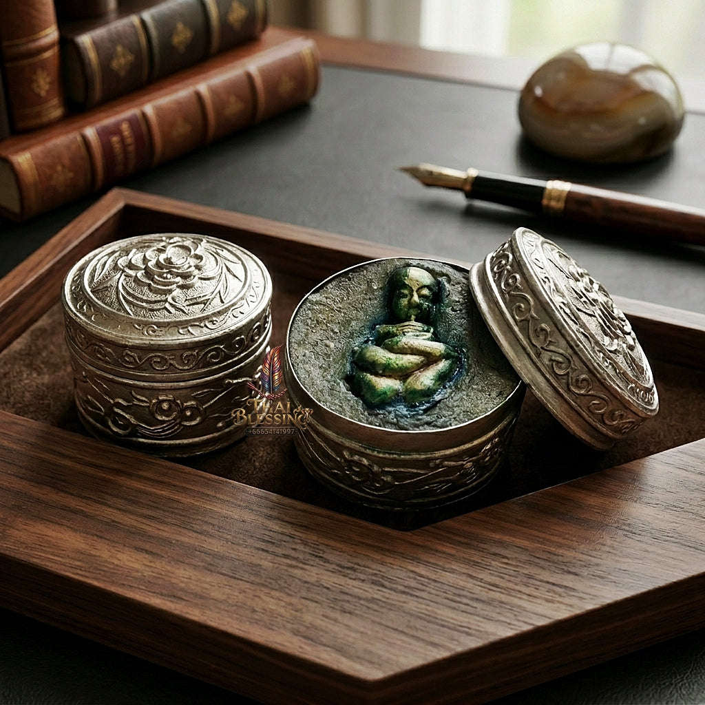 ✨ Phra Ajarn Manit See Phueng Kuman Duad Rok (Child-Spirit Wealth & Wish-Fulfilling Sacred Wax, 2563 / 2020) - Wat Nong Khaen