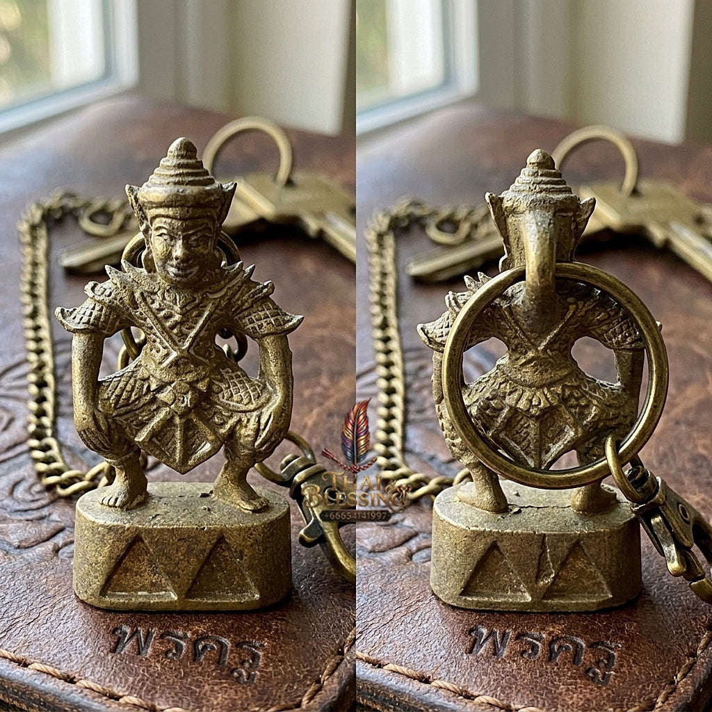 💥 KHMER HERITAGE CHARM & PROTECTION MAGNET! Ajarn Ong-art Si Ngam 2023 Master-Grade Phra Sila Laeng Aeng Thong Chanuan Talisman for Supreme Metta, Spiritual Defense, and Curio Collectible Heritage