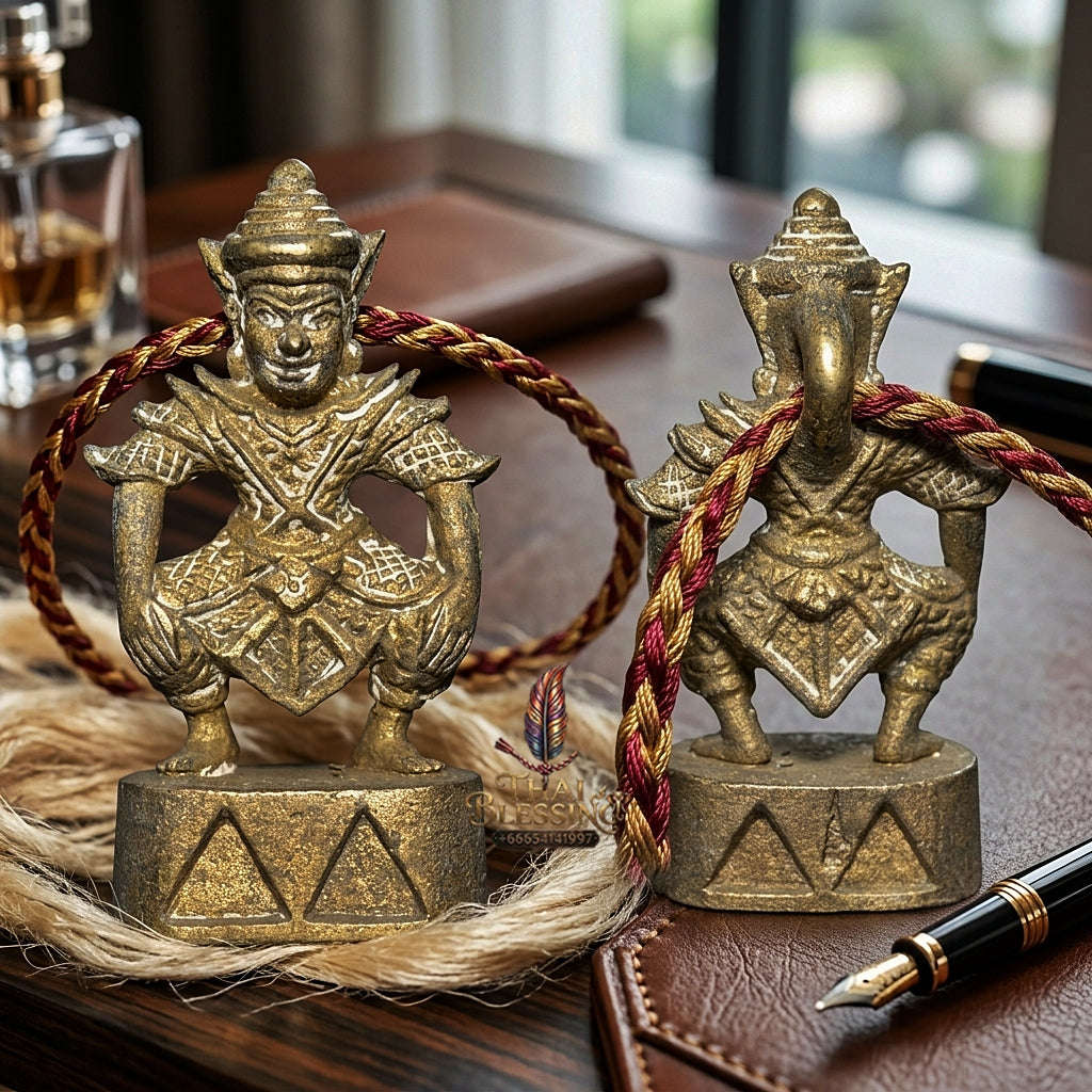 💥 KHMER HERITAGE CHARM & PROTECTION MAGNET! Ajarn Ong-art Si Ngam 2023 Master-Grade Phra Sila Laeng Aeng Thong Chanuan Talisman for Supreme Metta, Spiritual Defense, and Curio Collectible Heritage
