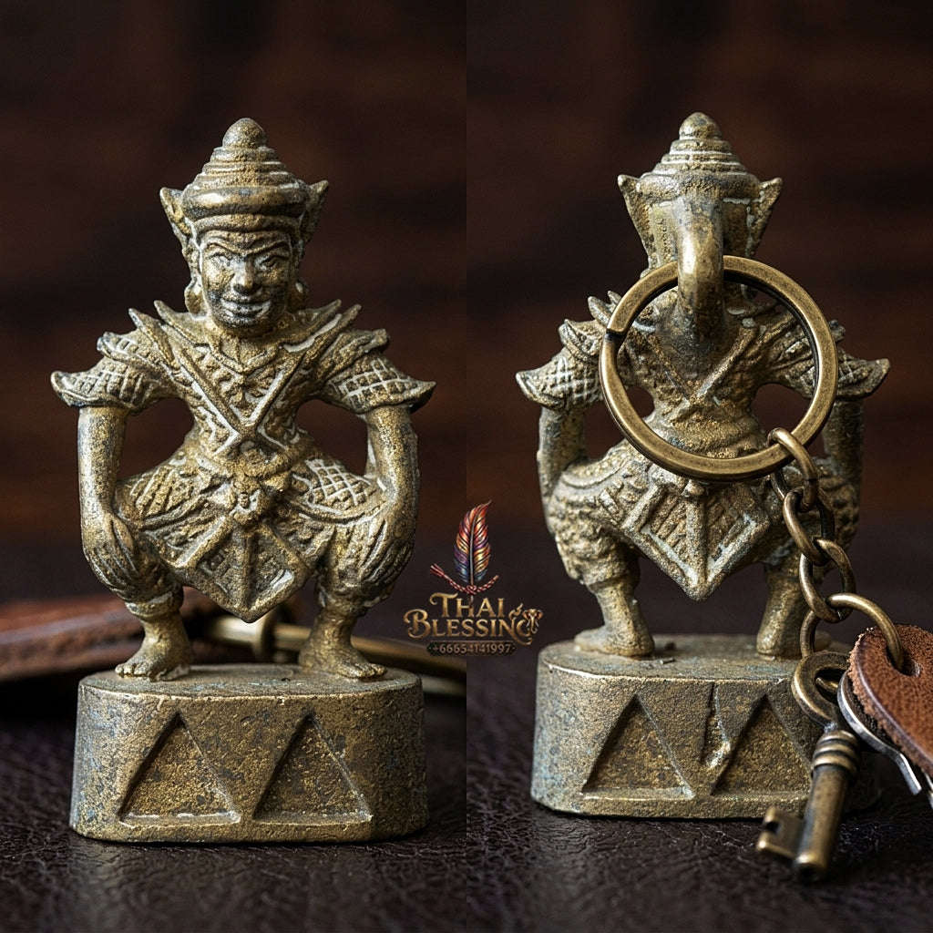 💥 KHMER HERITAGE CHARM & PROTECTION MAGNET! Ajarn Ong-art Si Ngam 2023 Master-Grade Phra Sila Laeng Aeng Thong Chanuan Talisman for Supreme Metta, Spiritual Defense, and Curio Collectible Heritage