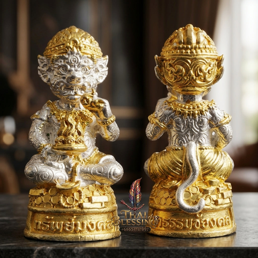 Sacred Si Hu Ha Ta Bronze Amulet "Sap Mongkhon Edition" by Phra Kru Palat Thanapat Wat Tham Chai Mongkhon 2025 for Ultimate Wealth Magnetism and Miraculous Windfalls