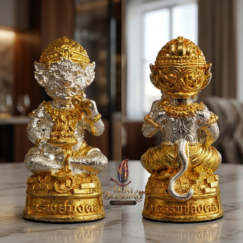 Sacred Si Hu Ha Ta Bronze Amulet "Sap Mongkhon Edition" by Phra Kru Palat Thanapat Wat Tham Chai Mongkhon 2025 for Ultimate Wealth Magnetism and Miraculous Windfalls