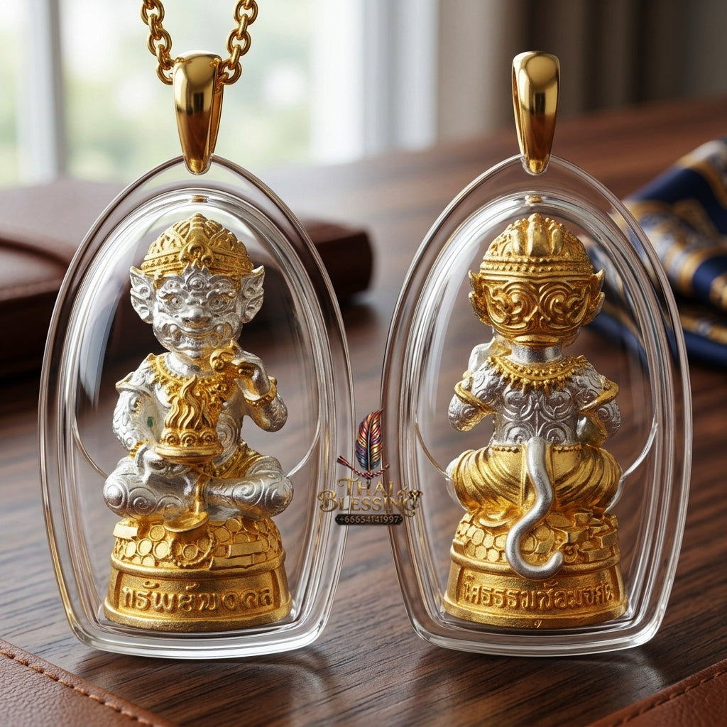 Sacred Si Hu Ha Ta Bronze Amulet "Sap Mongkhon Edition" by Phra Kru Palat Thanapat Wat Tham Chai Mongkhon 2025 for Ultimate Wealth Magnetism and Miraculous Windfalls