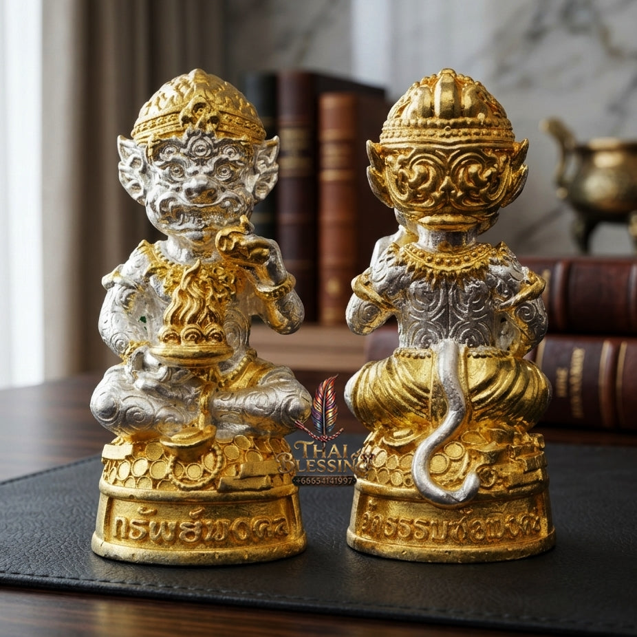 Sacred Si Hu Ha Ta Bronze Amulet "Sap Mongkhon Edition" by Phra Kru Palat Thanapat Wat Tham Chai Mongkhon 2025 for Ultimate Wealth Magnetism and Miraculous Windfalls