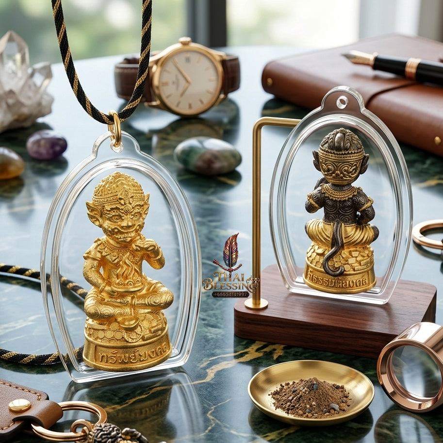 Sacred Si Hu Ha Ta Bronze Amulet "Sap Mongkhon Edition" by Phra Kru Palat Thanapat Wat Tham Chai Mongkhon 2025 for Ultimate Wealth Magnetism and Miraculous Windfalls