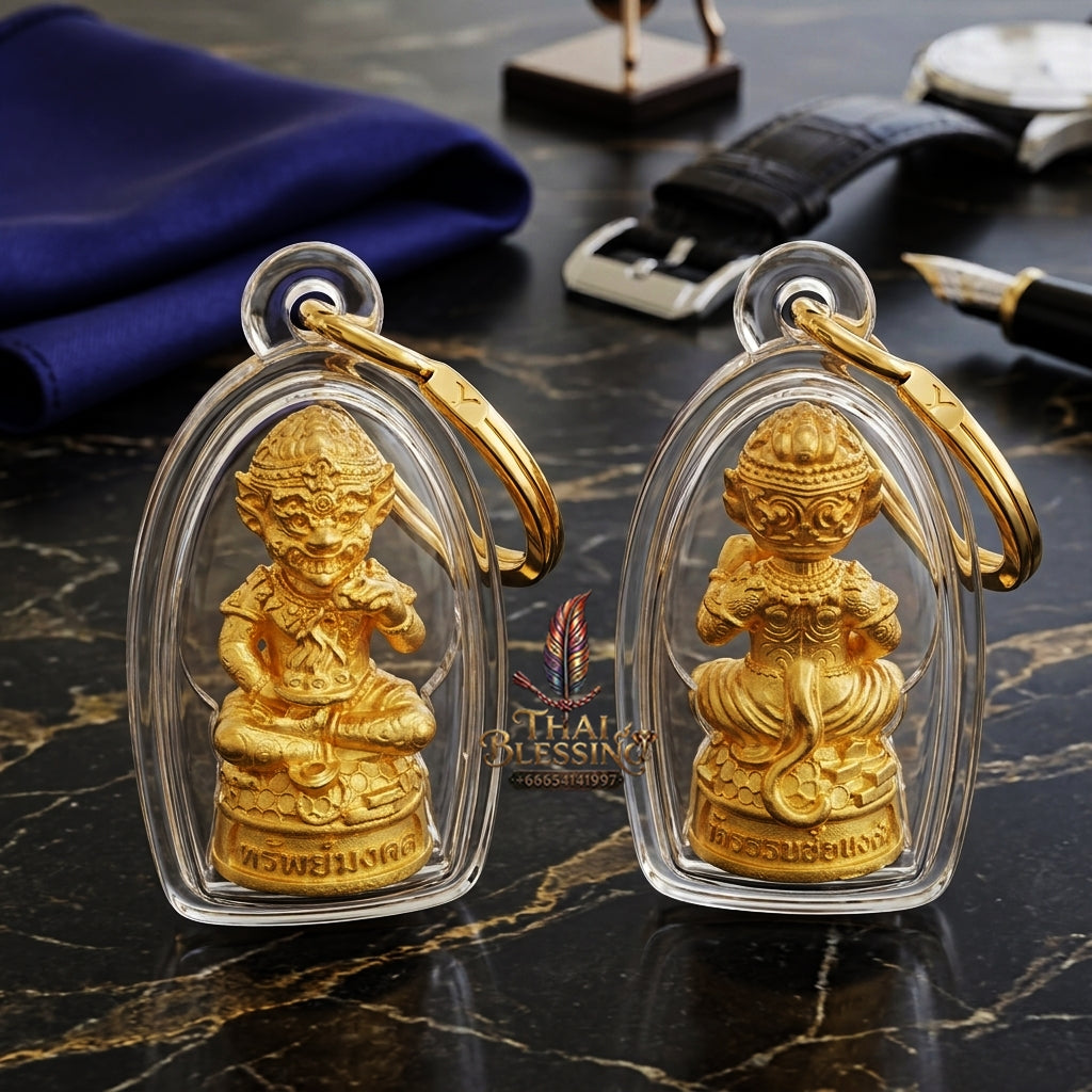 Sacred Si Hu Ha Ta Bronze Amulet "Sap Mongkhon Edition" by Phra Kru Palat Thanapat Wat Tham Chai Mongkhon 2025 for Ultimate Wealth Magnetism and Miraculous Windfalls