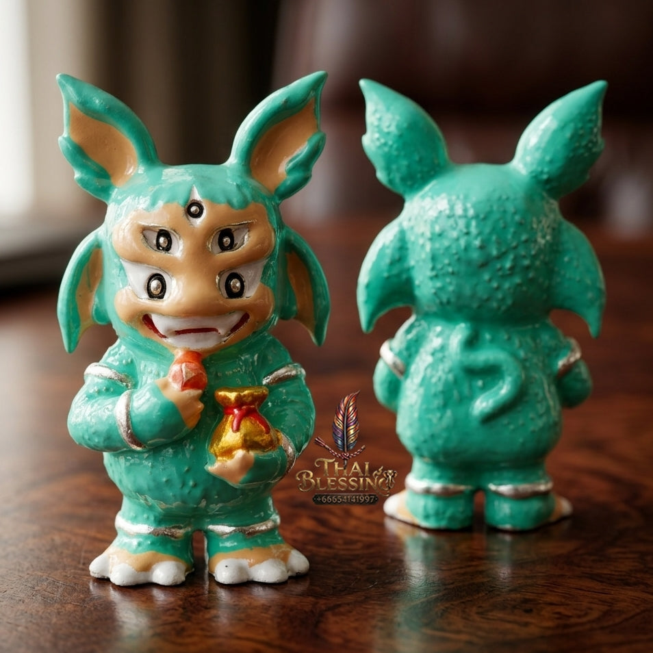 Sacred Si Hu Ha Ta Enamelled Bronze Amulet "Ruay Tan Thi Edition" by Kruba Chaiya Patphapee, Satharn Tham Doi Duang Kaew Sappanyoo 2025 for Instant Wealth and Miraculous Windfalls