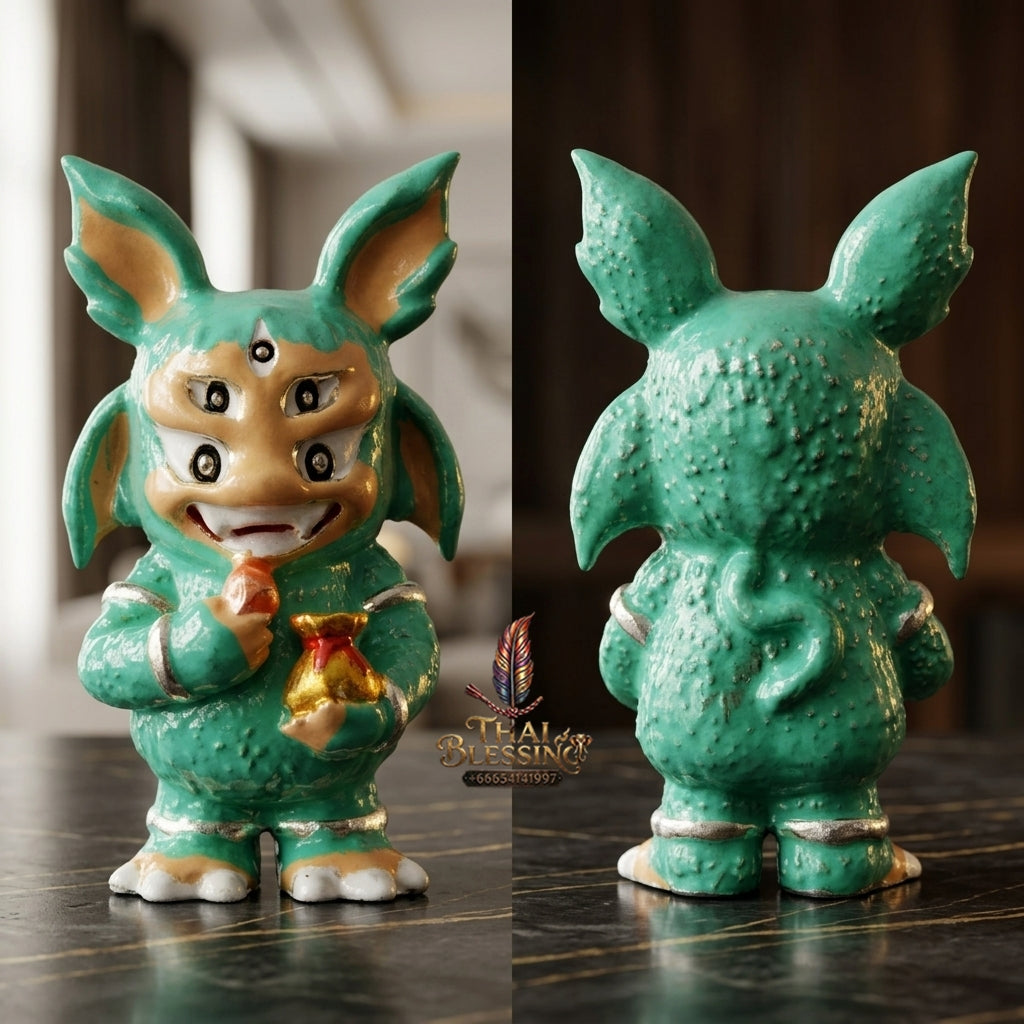 Sacred Si Hu Ha Ta Enamelled Bronze Amulet "Ruay Tan Thi Edition" by Kruba Chaiya Patphapee, Satharn Tham Doi Duang Kaew Sappanyoo 2025 for Instant Wealth and Miraculous Windfalls