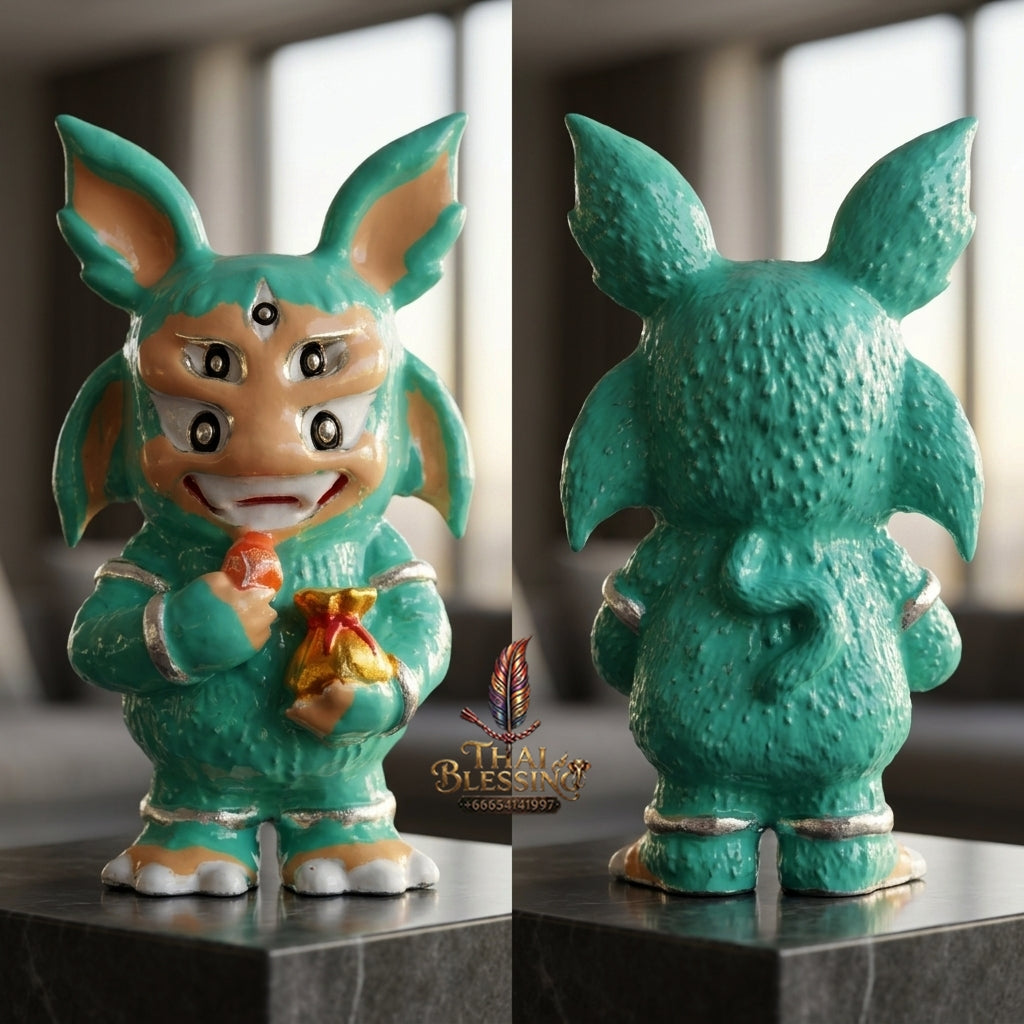 Sacred Si Hu Ha Ta Enamelled Bronze Amulet "Ruay Tan Thi Edition" by Kruba Chaiya Patphapee, Satharn Tham Doi Duang Kaew Sappanyoo 2025 for Instant Wealth and Miraculous Windfalls