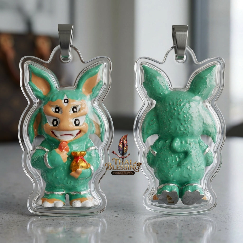 Sacred Si Hu Ha Ta Enamelled Bronze Amulet "Ruay Tan Thi Edition" by Kruba Chaiya Patphapee, Satharn Tham Doi Duang Kaew Sappanyoo 2025 for Instant Wealth and Miraculous Windfalls