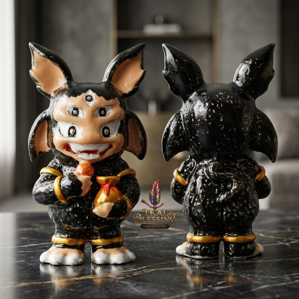Sacred Si Hu Ha Ta Enamelled Bronze Amulet "Ruay Tan Thi Edition" by Kruba Chaiya Patphapee, Satharn Tham Doi Duang Kaew Sappanyoo 2025 for Instant Wealth and Miraculous Windfalls
