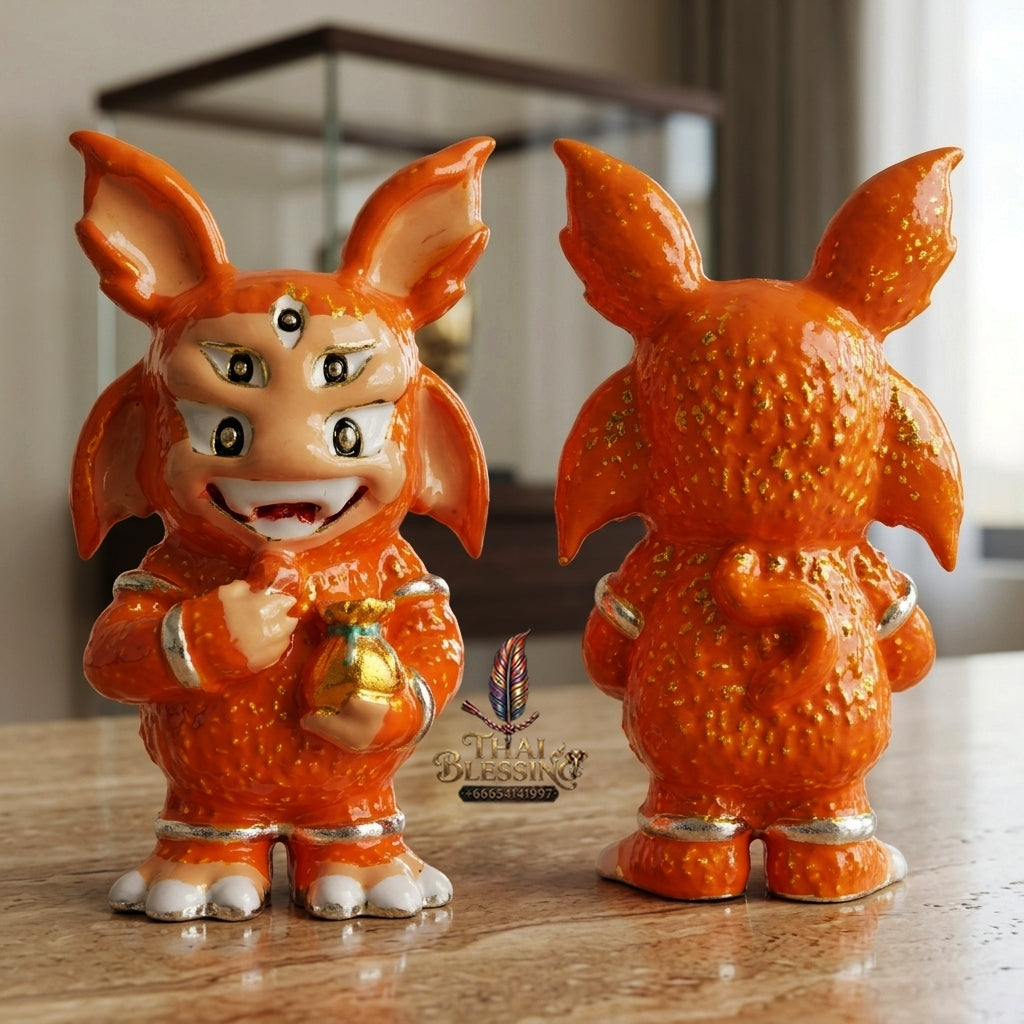 Sacred Si Hu Ha Ta Enamelled Bronze Amulet "Ruay Tan Thi Edition" by Kruba Chaiya Patphapee, Satharn Tham Doi Duang Kaew Sappanyoo 2025 for Instant Wealth and Miraculous Windfalls