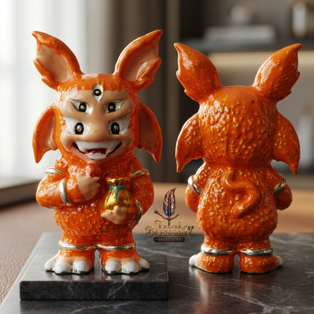 Sacred Si Hu Ha Ta Enamelled Bronze Amulet "Ruay Tan Thi Edition" by Kruba Chaiya Patphapee, Satharn Tham Doi Duang Kaew Sappanyoo 2025 for Instant Wealth and Miraculous Windfalls