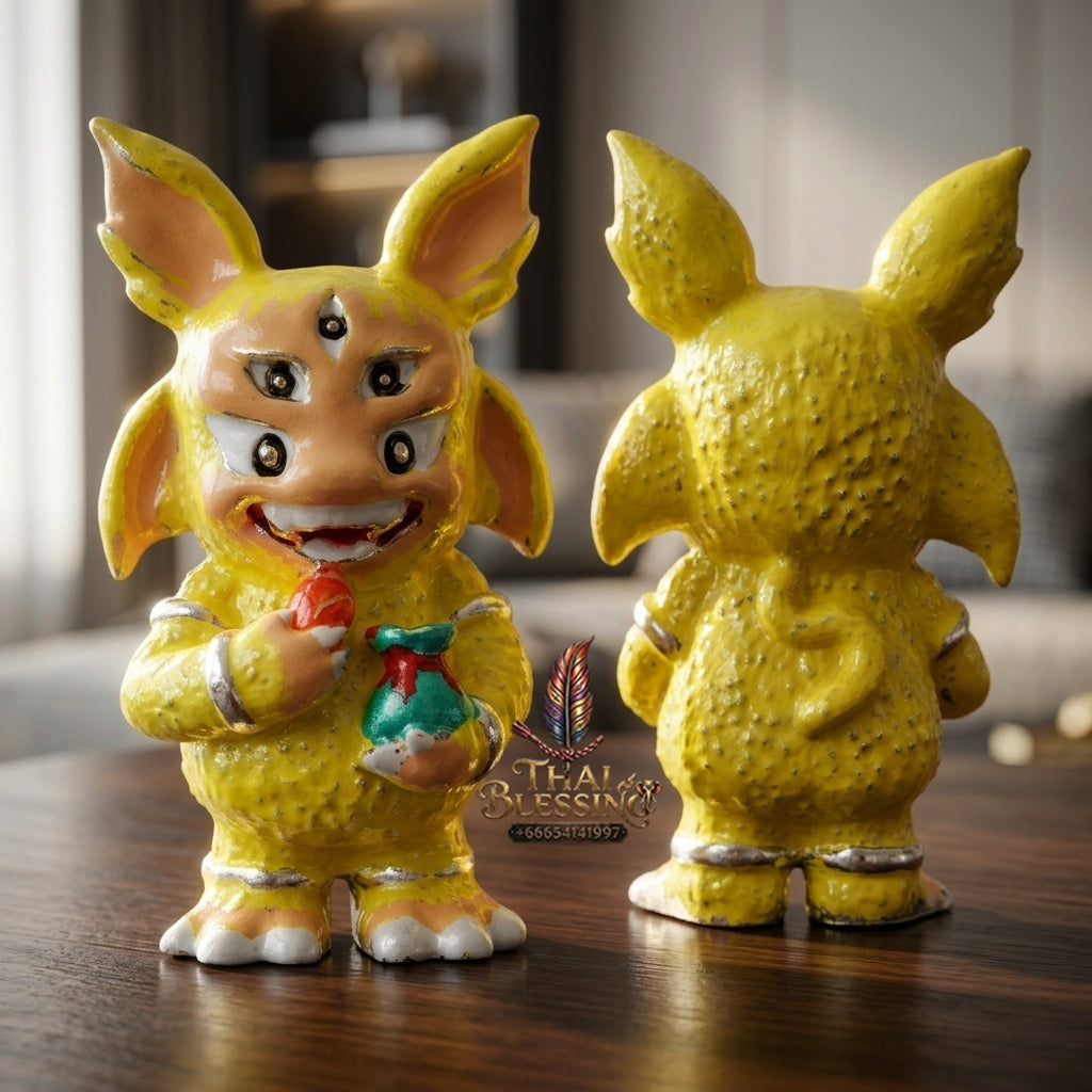Sacred Si Hu Ha Ta Enamelled Bronze Amulet "Ruay Tan Thi Edition" by Kruba Chaiya Patphapee, Satharn Tham Doi Duang Kaew Sappanyoo 2025 for Instant Wealth and Miraculous Windfalls