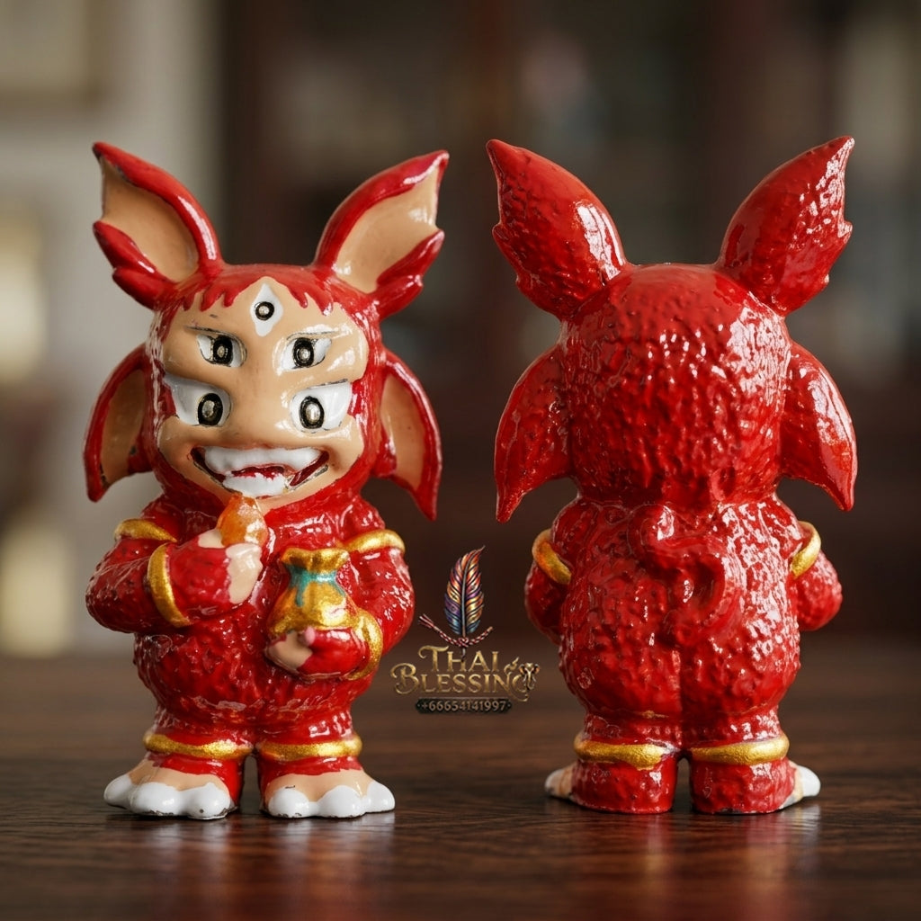 Sacred Si Hu Ha Ta Enamelled Bronze Amulet "Ruay Tan Thi Edition" by Kruba Chaiya Patphapee, Satharn Tham Doi Duang Kaew Sappanyoo 2025 for Instant Wealth and Miraculous Windfalls