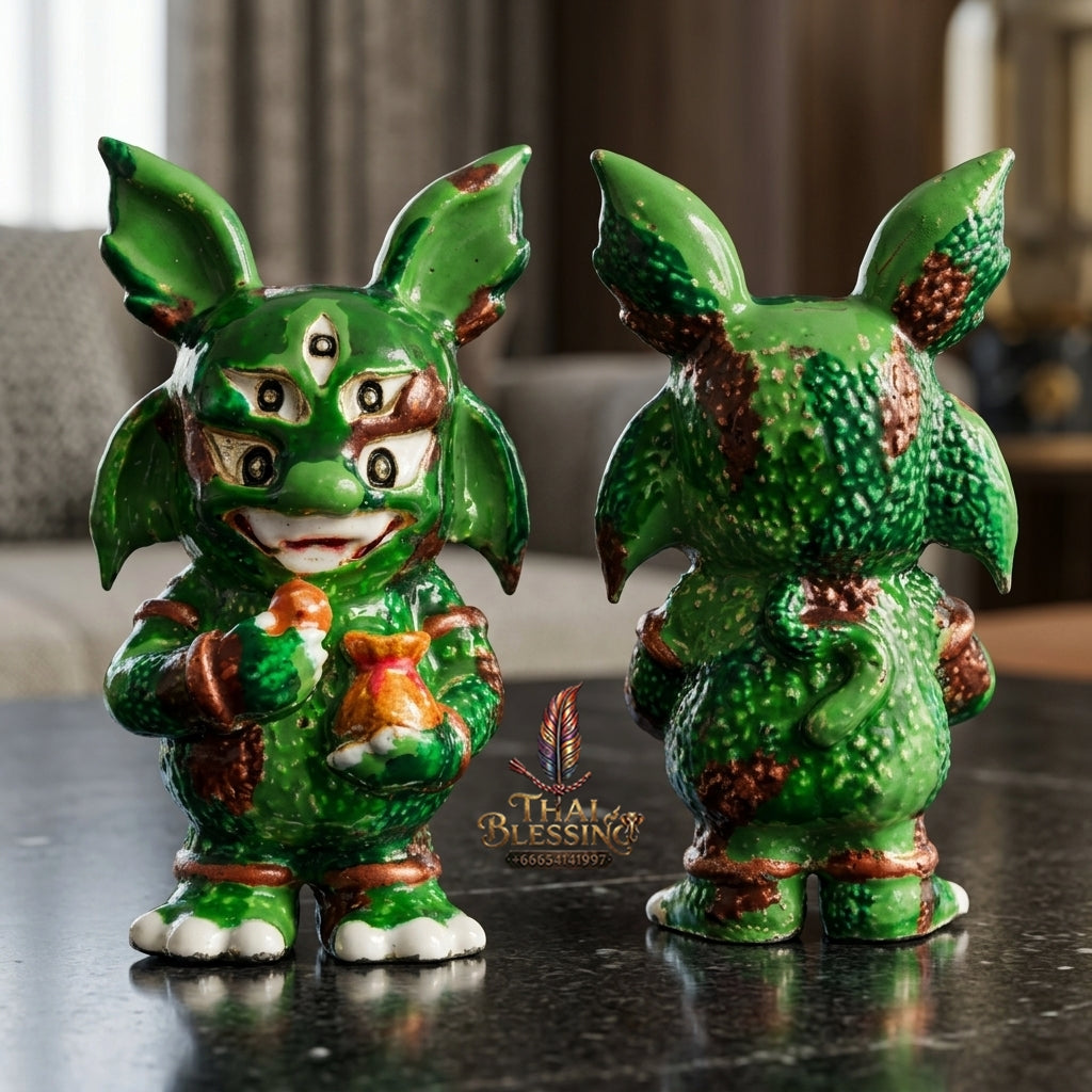 Sacred Si Hu Ha Ta Enamelled Bronze Amulet "Ruay Tan Thi Edition" by Kruba Chaiya Patphapee, Satharn Tham Doi Duang Kaew Sappanyoo 2025 for Instant Wealth and Miraculous Windfalls