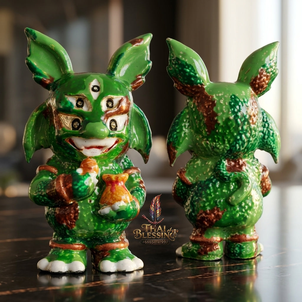 Sacred Si Hu Ha Ta Enamelled Bronze Amulet "Ruay Tan Thi Edition" by Kruba Chaiya Patphapee, Satharn Tham Doi Duang Kaew Sappanyoo 2025 for Instant Wealth and Miraculous Windfalls