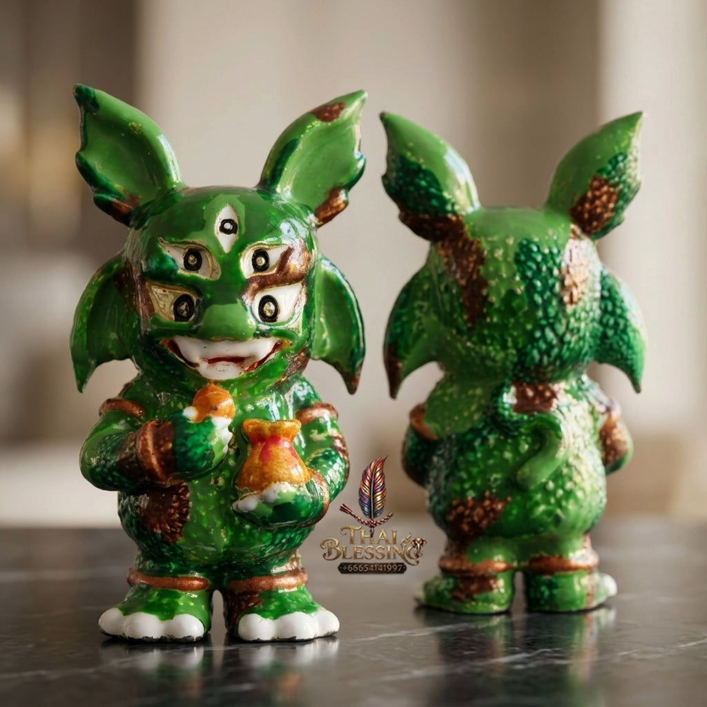 Sacred Si Hu Ha Ta Enamelled Bronze Amulet "Ruay Tan Thi Edition" by Kruba Chaiya Patphapee, Satharn Tham Doi Duang Kaew Sappanyoo 2025 for Instant Wealth and Miraculous Windfalls