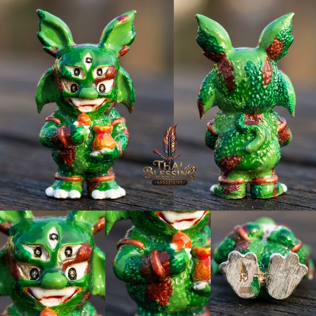 Sacred Si Hu Ha Ta Enamelled Bronze Amulet "Ruay Tan Thi Edition" by Kruba Chaiya Patphapee, Satharn Tham Doi Duang Kaew Sappanyoo 2025 for Instant Wealth and Miraculous Windfalls