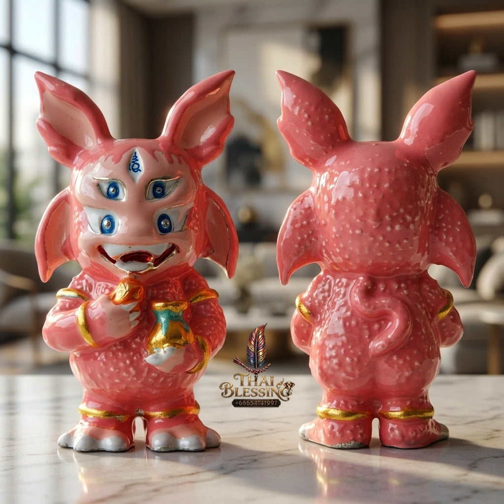 Sacred Si Hu Ha Ta Enamelled Bronze Amulet "Ruay Tan Thi Edition" by Kruba Chaiya Patphapee, Satharn Tham Doi Duang Kaew Sappanyoo 2025 for Instant Wealth and Miraculous Windfalls