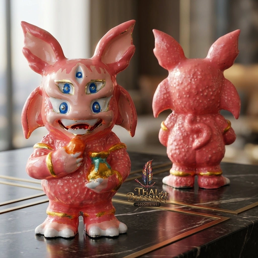 Sacred Si Hu Ha Ta Enamelled Bronze Amulet "Ruay Tan Thi Edition" by Kruba Chaiya Patphapee, Satharn Tham Doi Duang Kaew Sappanyoo 2025 for Instant Wealth and Miraculous Windfalls