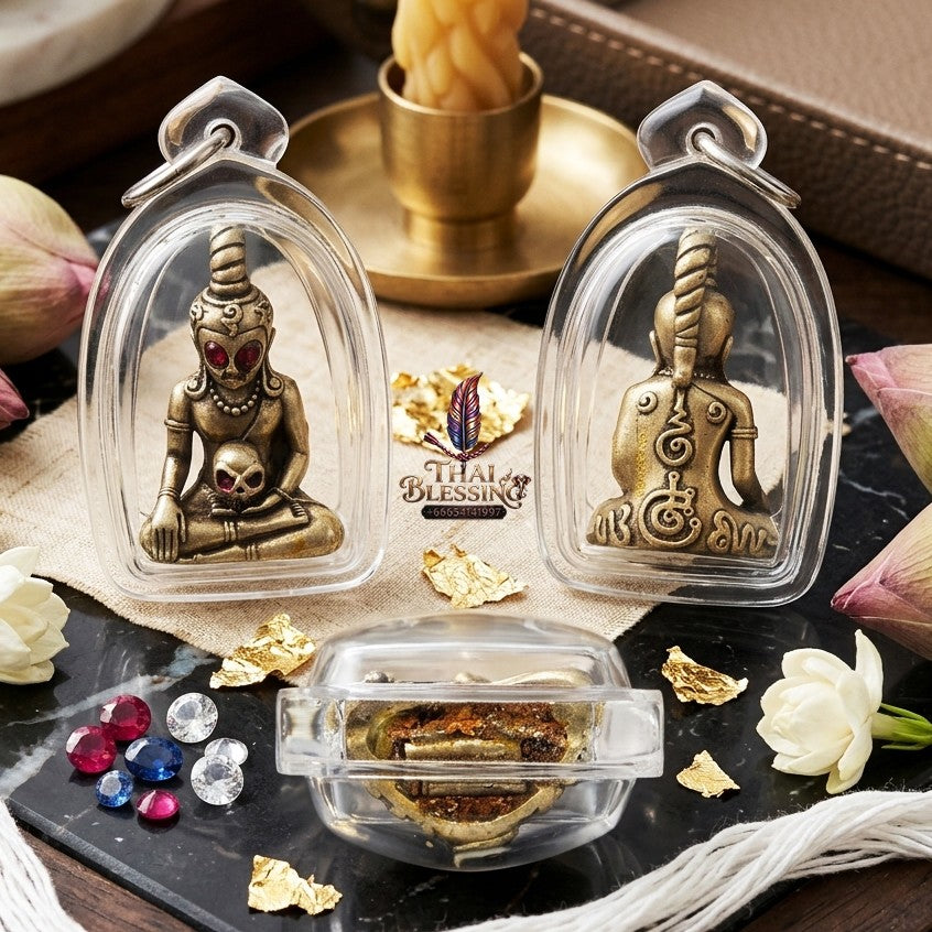 ✨ "พญางั่งมหามนต์" เนื้อชนวนอาถรรย์รมซาตินเงิน (ปี 2565) โดย พระอาจารย์อำนาจ สำนักปฏิบัติธรรมมหาวีโร: สุดยอดเครื่องรางมหาเสน่ห์และโชคลาภ ค้าขายปัง เลี่ยมกรอบอะคริลิคกันน้ำพร้อมบูชา!