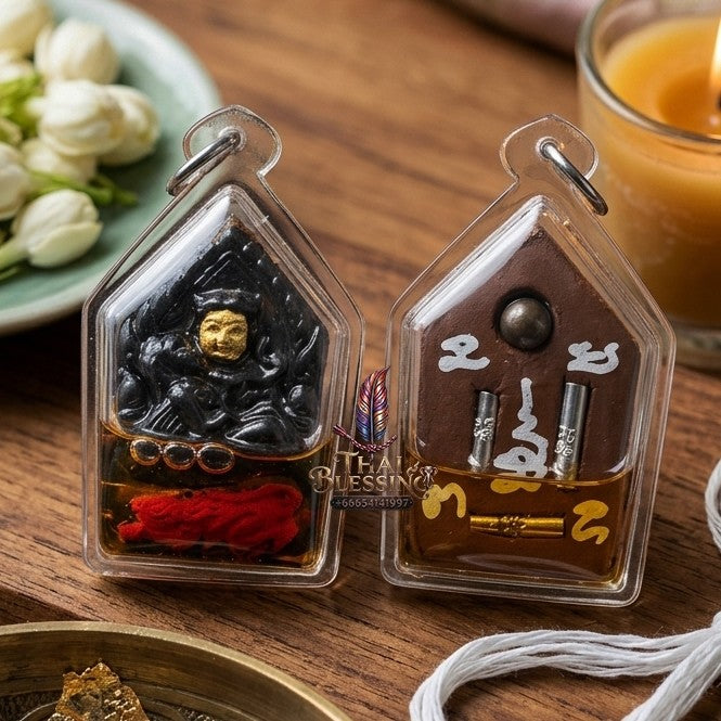 ✨ "เพชรพญาธรอุ้มนาง" เลี่ยมน้ำมันสาวหลง (ปี 2569) โดย ฤาษีสมเดช (ครูบาเดช) ป่าช้าบ้านรัตนโกสินทร์: สุดยอดเครื่องรางสายปรมาจารย์ มหาเสน่ห์รุนแรง คนรักคนหลง และเรียกทรัพย์ทำมาค้าขายคล่อง!